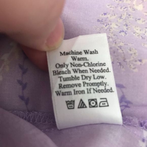 Coldwater Creek Sheer Purple Paisley Button Down L - Picture 11 of 13